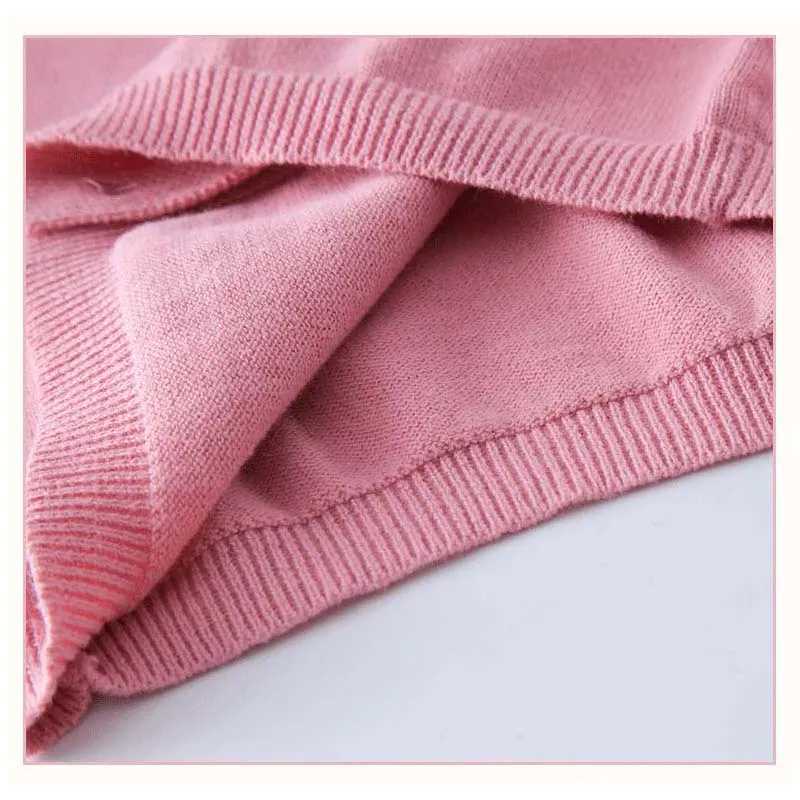 Spring and Autumn Knitted Sweater for Girls Clothing 1 to 2 3 4 5 6 7 8 9 Yrs Childrens Sweater for Boys Grey and White Knitted Open Knitted Woolen Sw