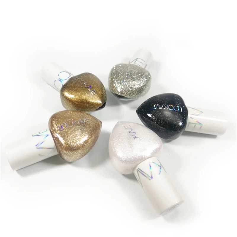 Heart-shaped Shiny Professional Eyeliner Eye Liners Pigment Silver Black Gold 5 Color Liquid Glitter Eyeshadow Cosmetics Makeup Y240813