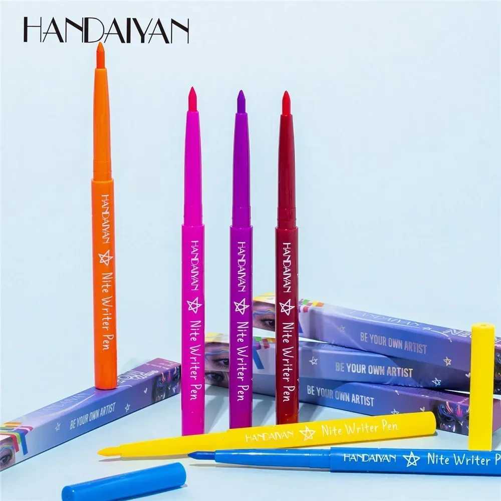 Fluorescent Eyeliner Pen 12 Colors UV Waterproof Eyeliner Gel Pen Makeup Eyeshadow Stick Halloween Face Painting Pen Cosmetics Y240813