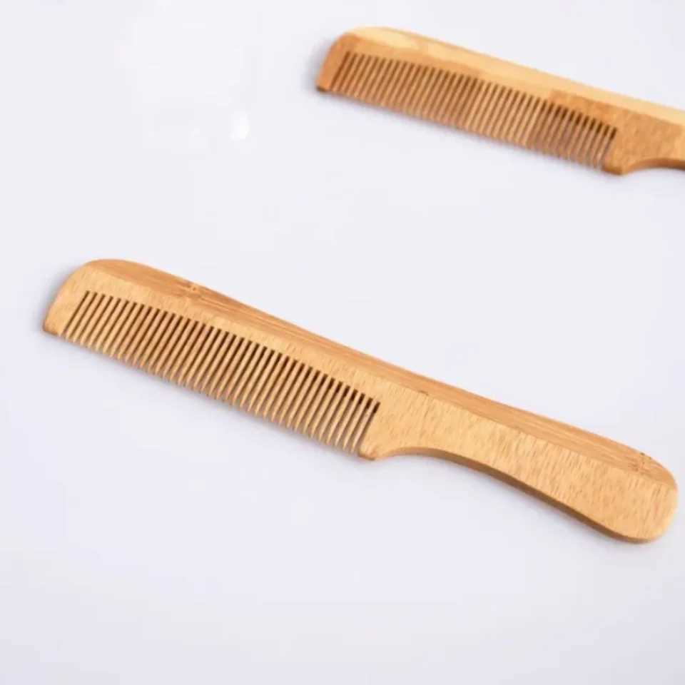Bamboo and wood comb hair care head massage hair care comb mens hairstyle styling tool anti-static hair brush W240813