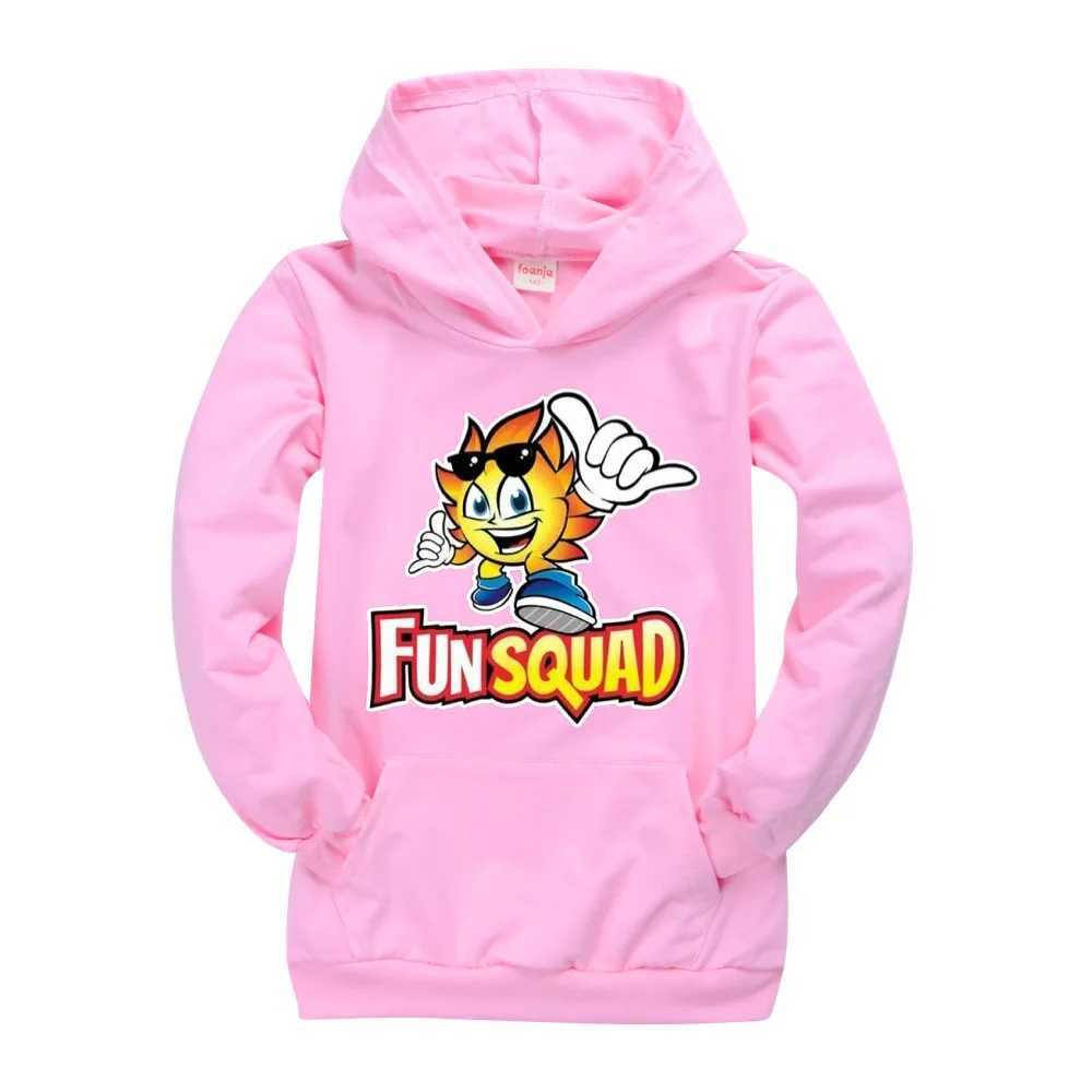 Autumn Fun Squad game Kids Girl Boys Full Sleeve Hoodie Sweatshirt Child Baby Cartoon Hoody Coat Tops Jacket Children ClothingY240814