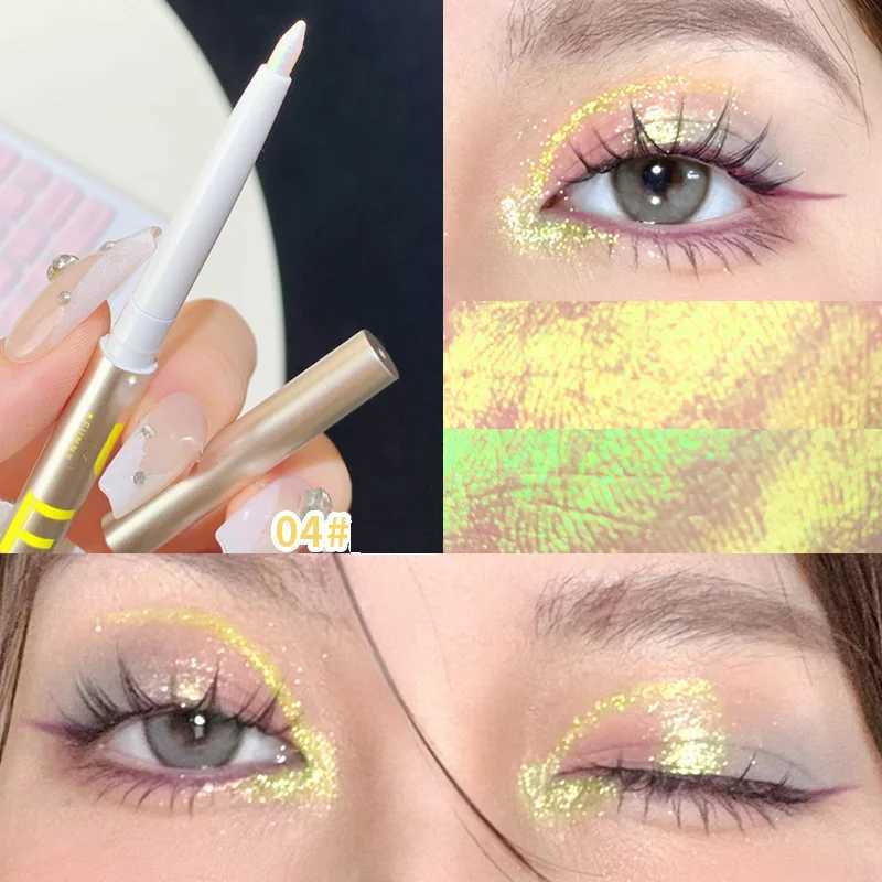 Aurora Multi Chrome Gel Eyeliner Pen High Pigmented Chameleon Galaxy Metallic Glitter Eyeshadow Eyes Make Up Shimmer Highlighter Y240813