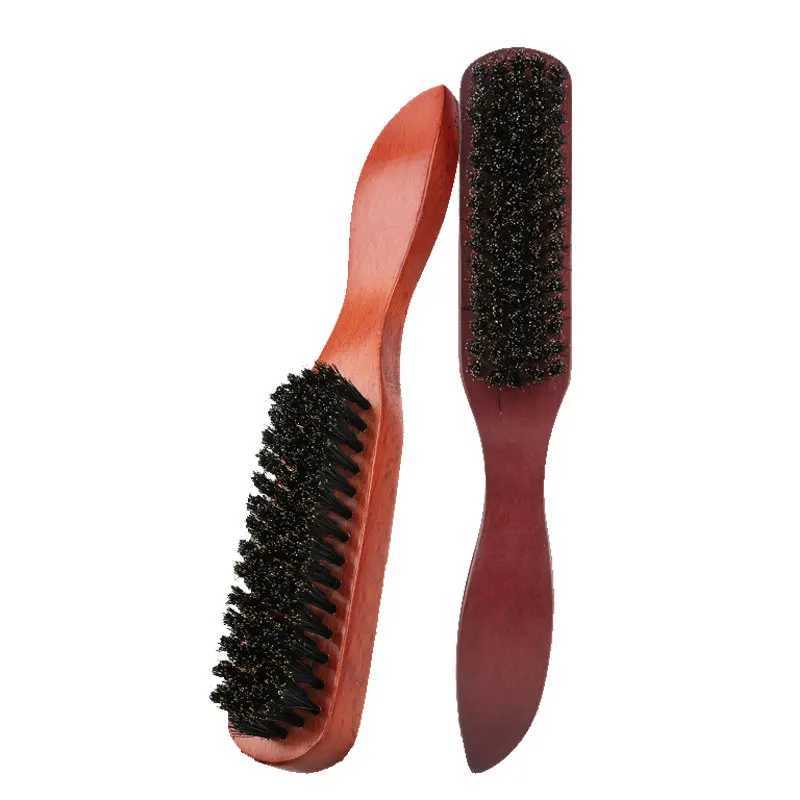 Professional soft bristled brush wood beard brush barber shaving brush mens beard comb hair comb set hair comb set shaving tools W240813