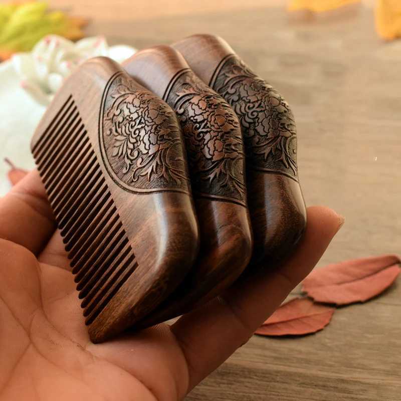 Home>Products>Black Gold Sandalwood>Ultra Narrow Toothed Wood Comb>Non Static Lice Beard Comb>Hair Styg W240813