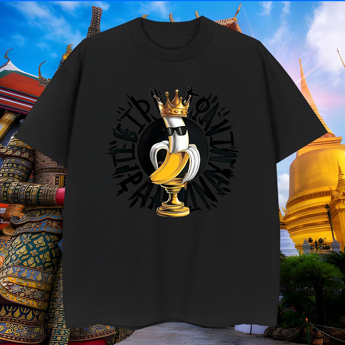 Loose Fit T shirt fruit Crew Neck Daily Wear Custom Cartoon 230g Pure Cotton Men Tshirts Free Shipping Tops Tees