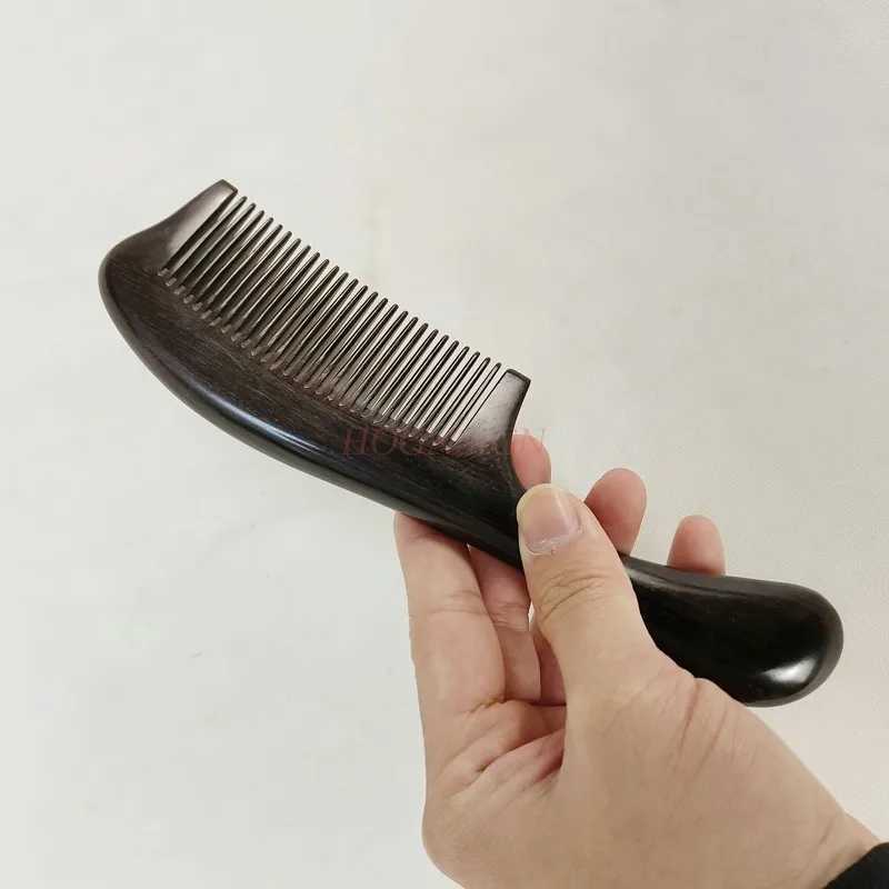 Natural authentic ebony comb with rosewood and red sandalwood fragrance suitable for preventing long hair and static hair loss in both men and women a