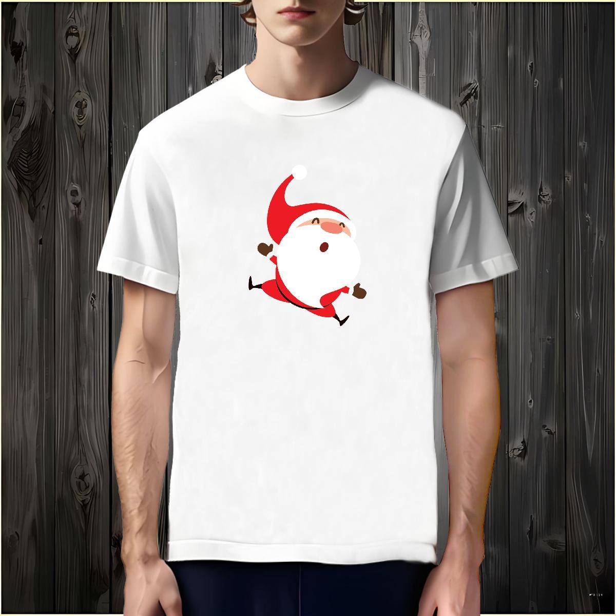 Cool T shirt Crew Neck Daily Wear Cartoon Print 230g Pure Cotton Tshirt for Man Woman DIY Tops Tees