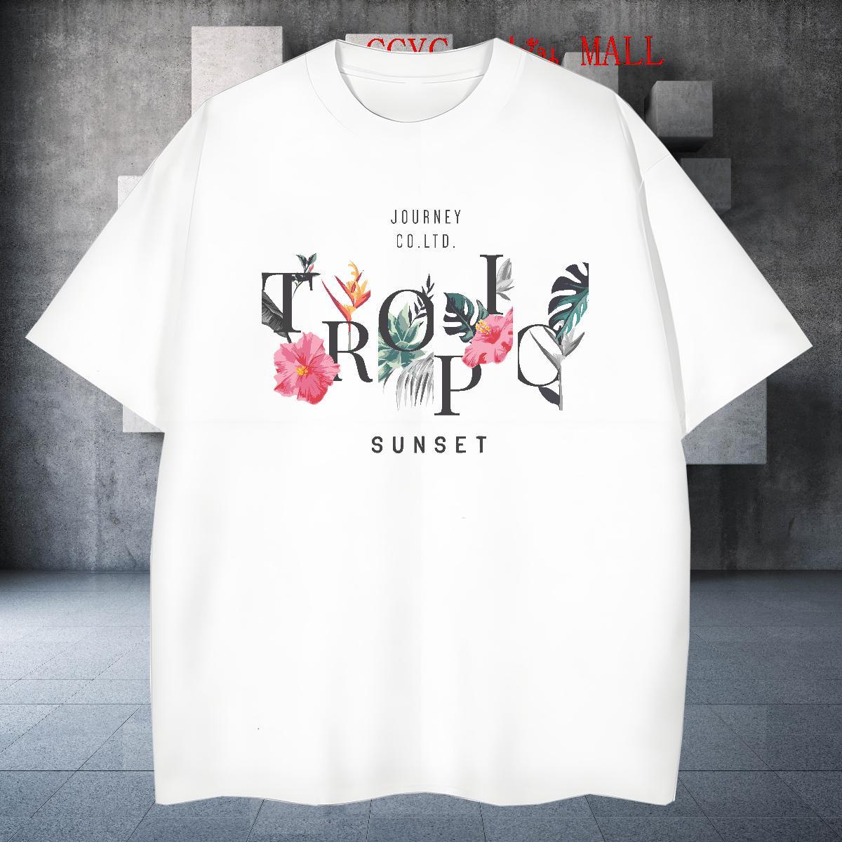 Classic letter T-Shirts for Men Casual Tshirt for Man Woman 230g Cotton Customized O-Neck Short Sleeve Skull Clothes