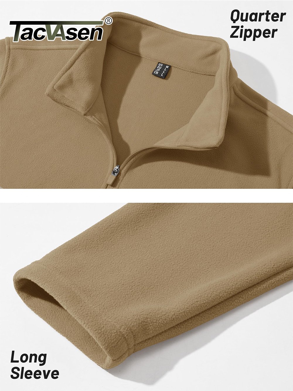 tacvasen Quarter-Zip Pullover Tops Mens Turtleneck Fleece Sweatshirts Casual Warm Sweater Athletic Running Sports Hoodie Shirts g6Qr#