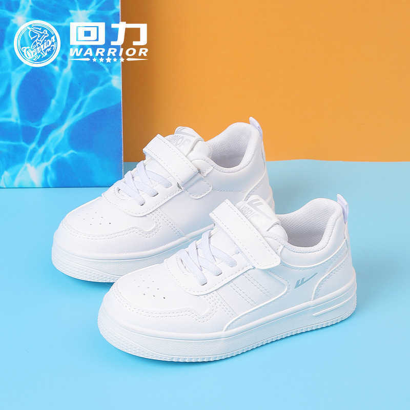Sneakers Huili Childrens Shoes Childrens Little White Shoes 2024 Spring New Collection Boys Soft soled Board Shoes Girls White Casual Shoes H240815