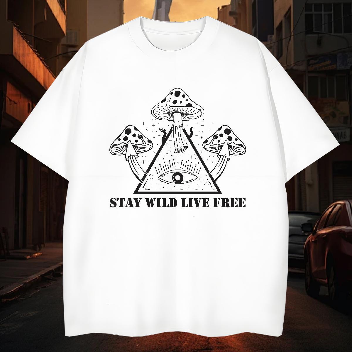 T Shirt For Man 230g Cotton tree Street wear Hip Hop Breathable Custom Anime Men Clothes T-Shirt Customized TOP Quality Tops Tees