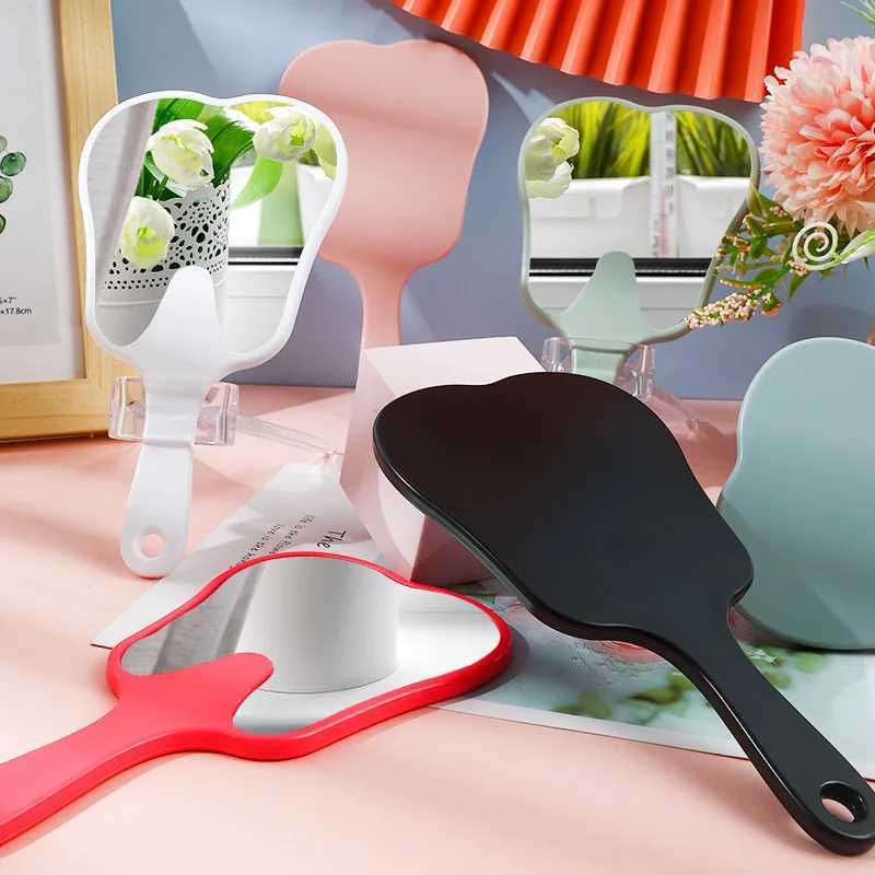 1 dental mirror shaped mirror handheld unbreakable plastic cosmetic mirror dental accessory dental gift W240813
