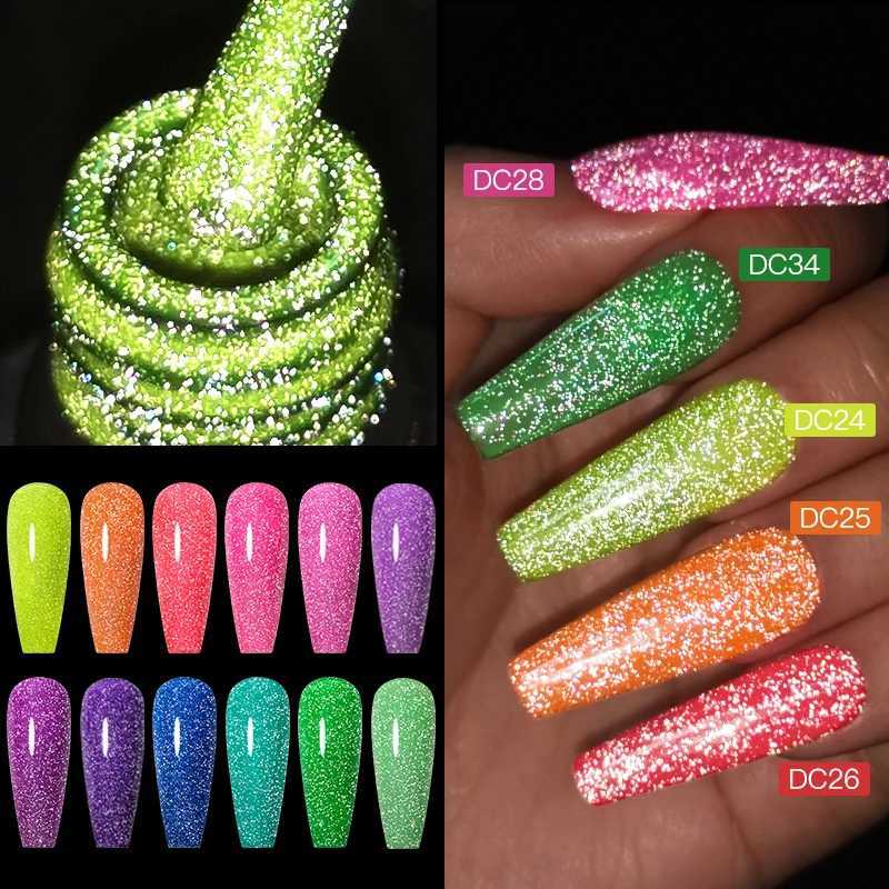 Mtssii 6ml Holographic Glitter Gel Nail Polish Sparkling Silver Recflective Uv Gel Polish Semi Permanent Varnish For ManicureM240814