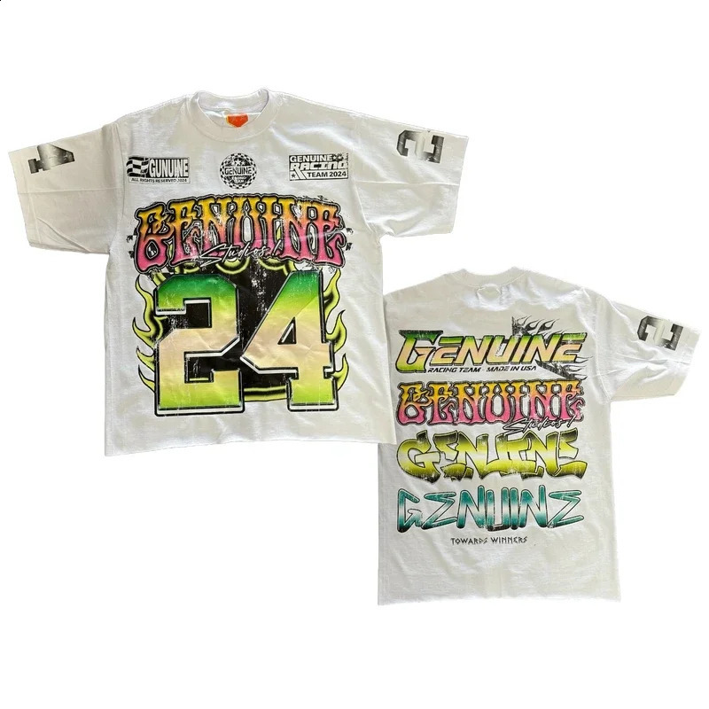 Y2k clothing set flat T-shirt printed pocket denim shorts Harajuku street jeans Rhinestone sweater mens clothing240813