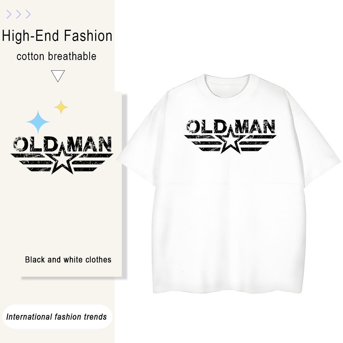 High Quality Men Tshirts Anime Printing Street 230g Cotton Graphic Breathable Short Sleeve letter T Shirts Men Stylist Wear