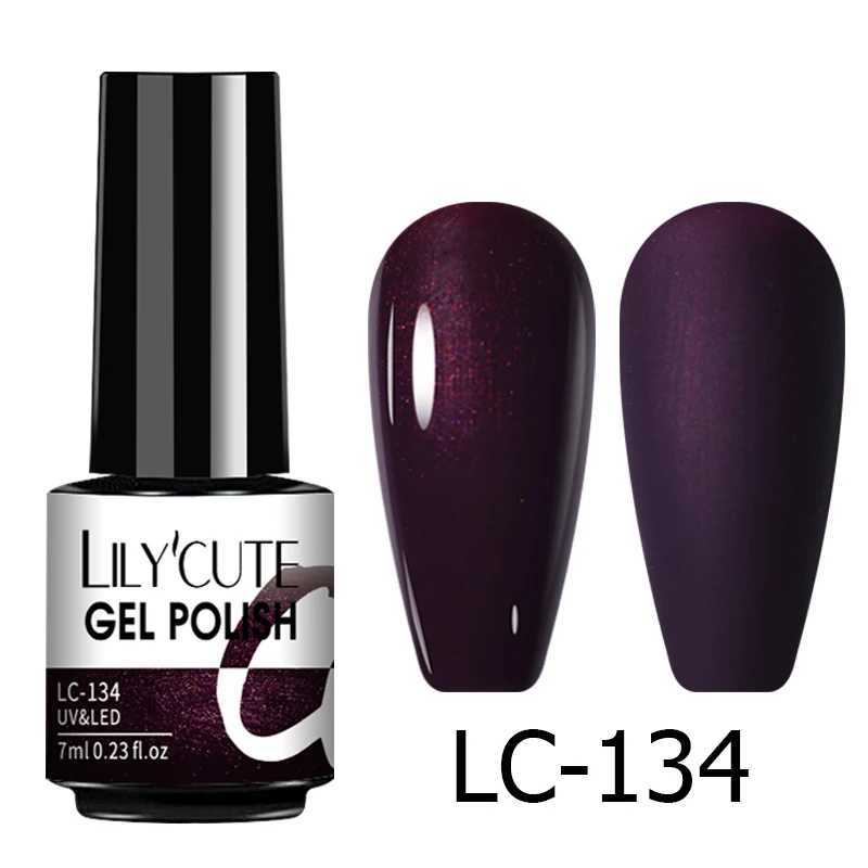 LILYCUTE Nail Gel Polish UV Semi Permanent Ice Purple Serise Nail Art All For Manicure LED Gel Base Top Coat Gel Varnish PolishM240814