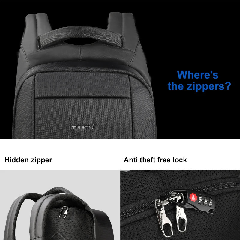 warranty mens backpack 156inch laptop antitheft bag travel school Mochilas 240813