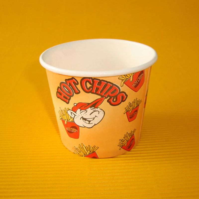 Paper cups custom disposable french fries cups wholesale custom disposable cups commercial packaging 1000 pcs