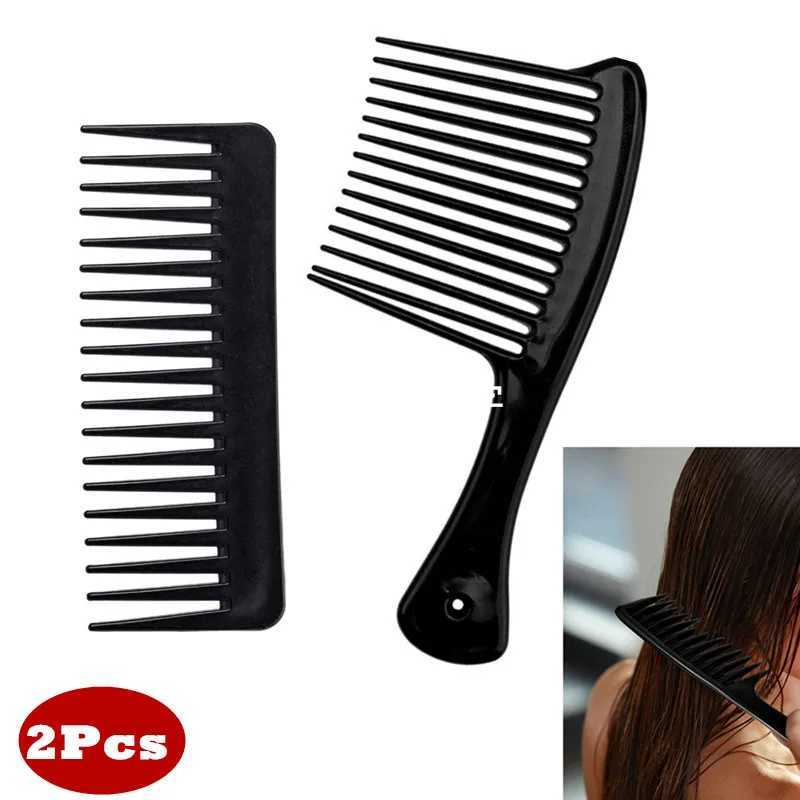 1/2 piece heat-resistant womens wet hook curly hair brush professional salon dye styling tool brush wide fangs W240813