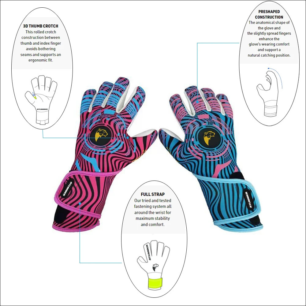 Professional Football Goalkeeper Gloves Kids Adults Latex Thickened Protection Child Goalkeeper Teenager Goalie Soccer Gloves 240812