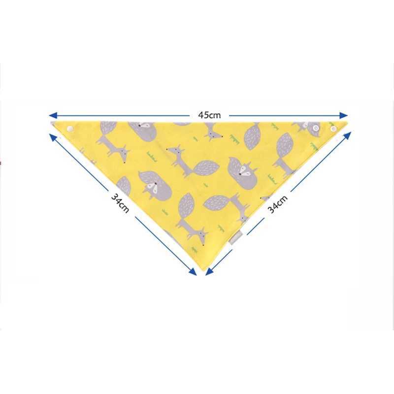 Bibs Burp Cloths Cartoon Baby Bibs Soft Cotton Baby Bandana Drool Bibs Double Triangle Feeding Bibs Infant Feeding Burp Cloths Baby Care 1/4/5pcsL4812
