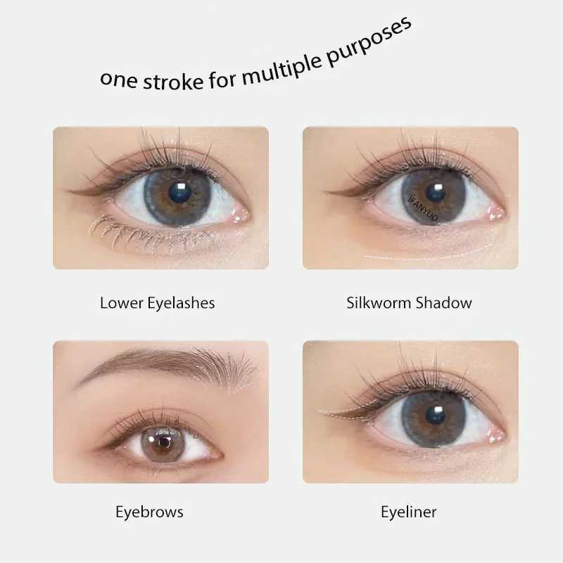 New Lower Eyelash Pencil Two Claw Liquid Eyeliner Waterproof Sweatproof Ultra-thin Quick Dry Eyebrow Lying Silkworm Pen Cosmetic Y240813