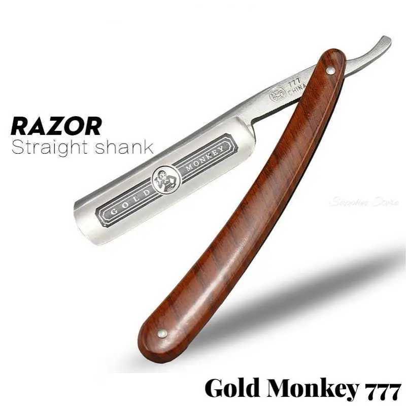 New Gold Dollar 100 Classic Shaving Straight Razor Manual Barber Razors Folding Knife Men Stainless Steel Shaving Razor G0114M240814