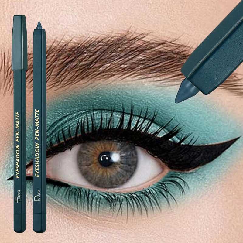 24 Colors Eye Shadow Pencil Glitter Matte Nude Pink Purple Eyeshadow Eyeliner Gel Pen Shimmer Highlighter Makeup with Sharpener Y240813