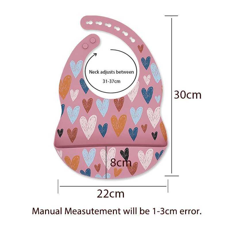 Bibs Burp Cloths Baby Cute Cartoon Silicone Bib Set Adjustable Waterproof Stain Resistant Saliva Towel Toddler Aprons Burp Cloth Feeding StuffL4812