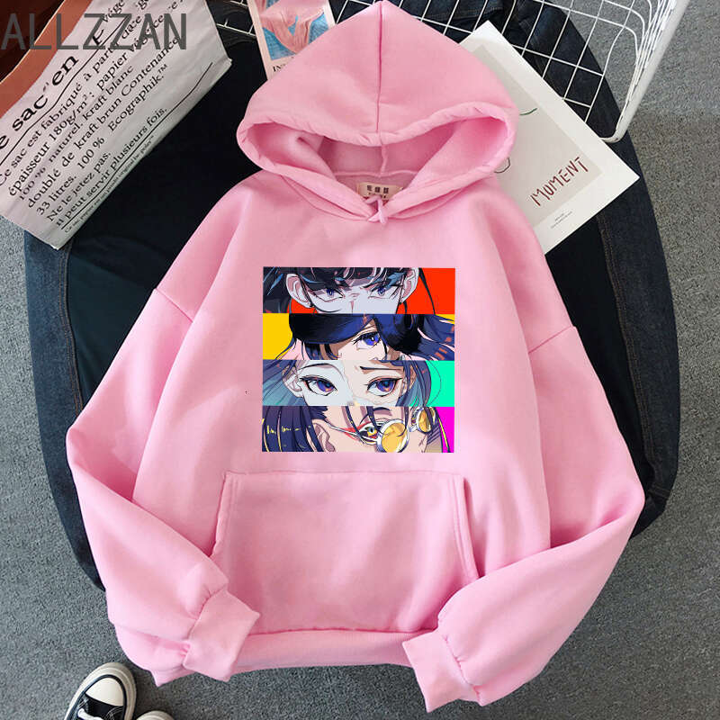 Plus Ado Size Hoodie Cartoons Print Women Sweatshirts Kawaii Casual Clothes Female Streetwear Long Sleeve Pullover Clothing