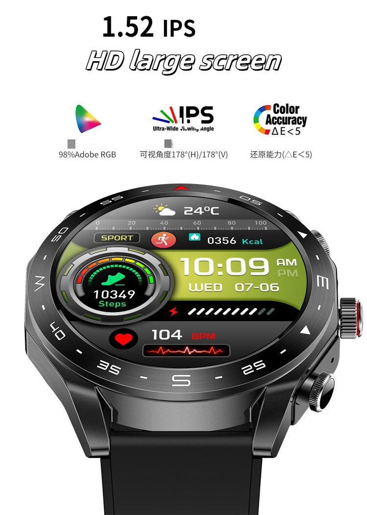Smart 2 in 1 TWS Bluetooth Headset Call Music Playback Heart Rate Sports Pedometer Watch free shipping