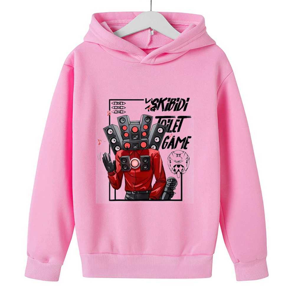 Skibidi Toilet Hoodie Hot Game Kids Cartoon Sweatshirts Tops Casual Boys Girls Pullovers Long Sleeve Children SportwearY240814