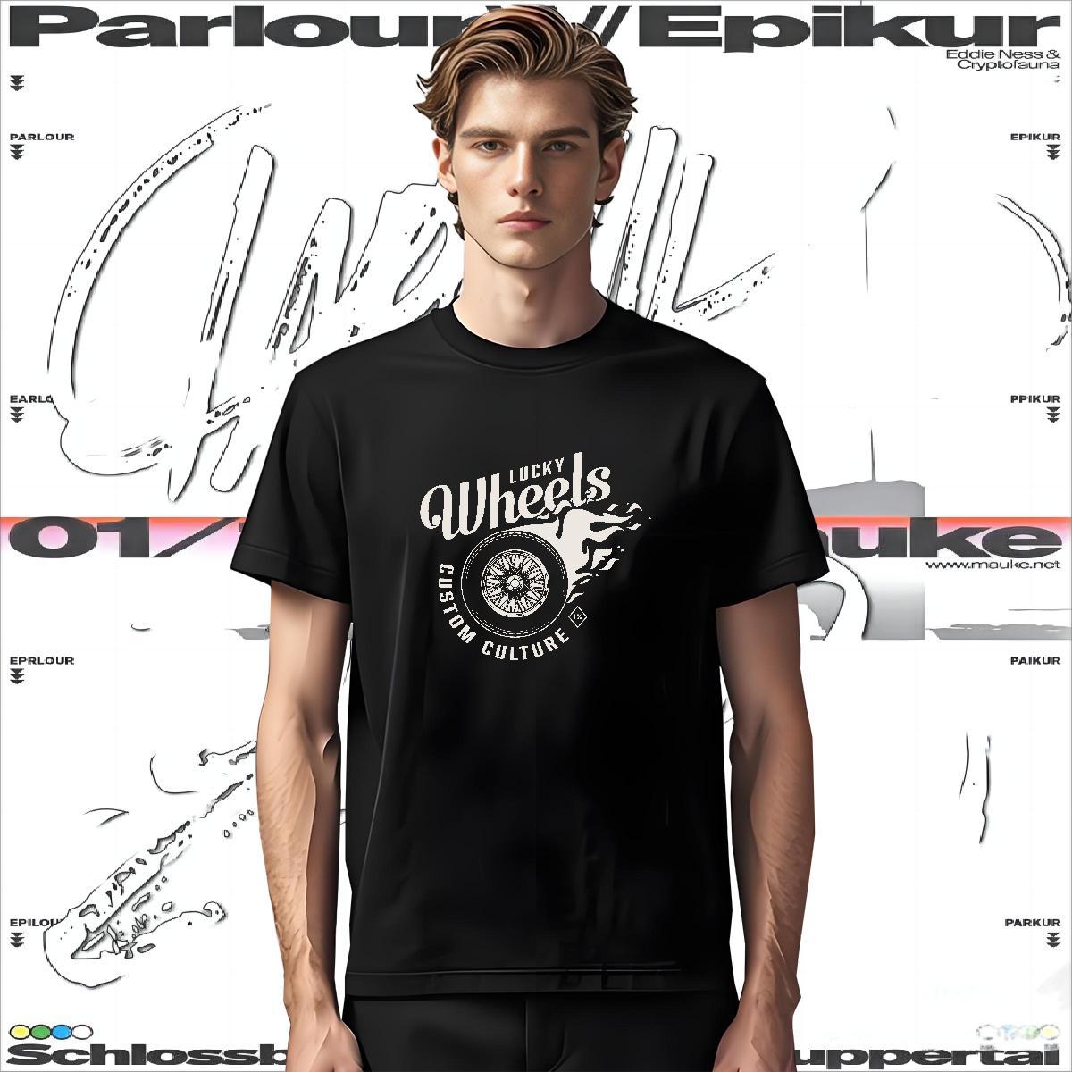 High Quality tool T-Shirts for Men Anime Printing Street Mens Tshirts 230g Pure Cotton 2024 New Breathable Short Sleeve Floral Print Tee Shirt