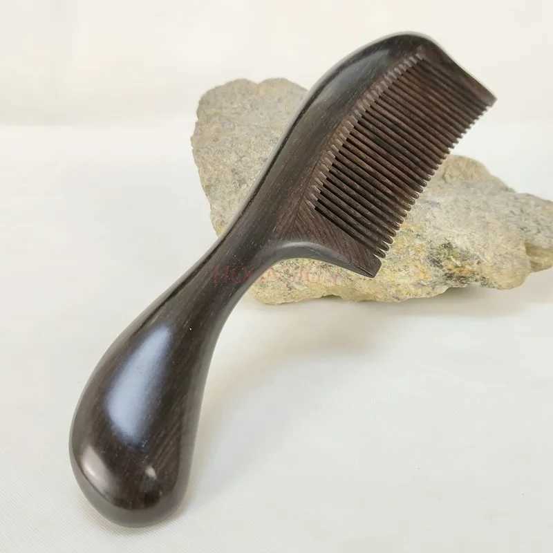 Natural authentic ebony comb with rosewood and red sandalwood fragrance suitable for preventing long hair and static hair loss in both men and women a