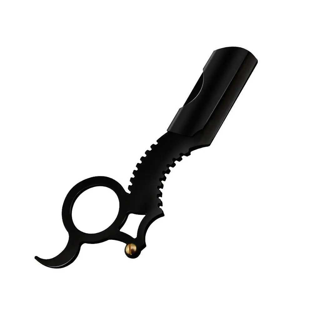 Manual Straight Razor Side Shaver Holder Beard and Facial Epilator Shaver Holder with Stainless Steel Hairdresser RazorM240814