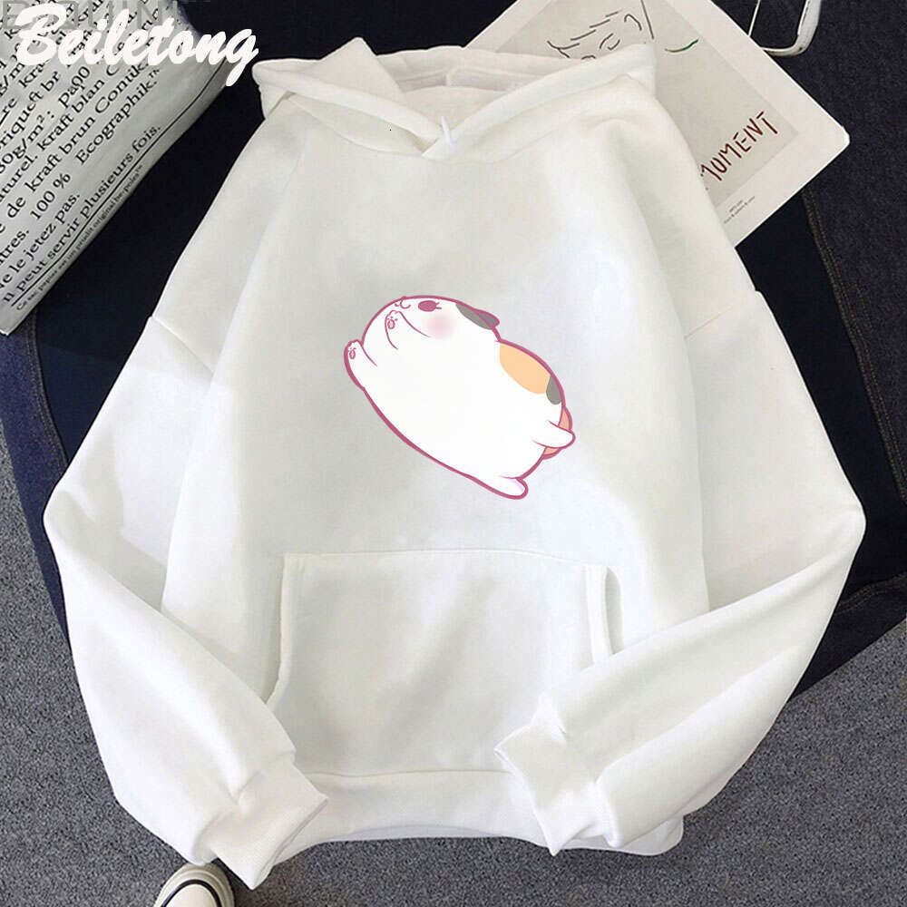 Cat Fat Anime Hoodies Final Fantasy XIV Women Kawaii Cartoon Sweatshirts Casual Plus Size Hooded Pullover Female Streetwear