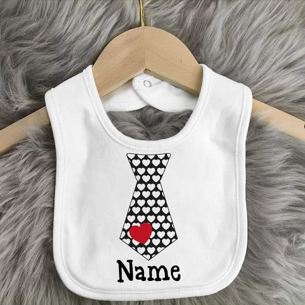 Bibs Burp Cloths Personalized Baby Boy Bib Custom Name with Tie Bibs Toddler Burp Cloths Newbron Shower Gift Infant Cotton Bib Kid Feeding BibsL4812