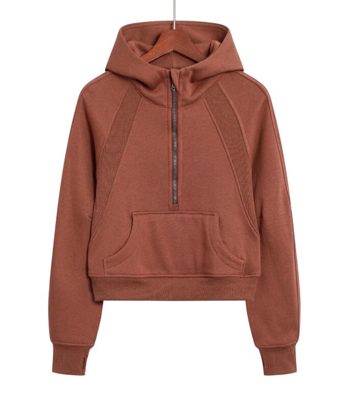 Women Hoodies Full Zip Plush Fleece Jacket Yoga Sports Gym Running Workout Casual Leisure Outerwear Warm Soft Cozy Winter Hoodie