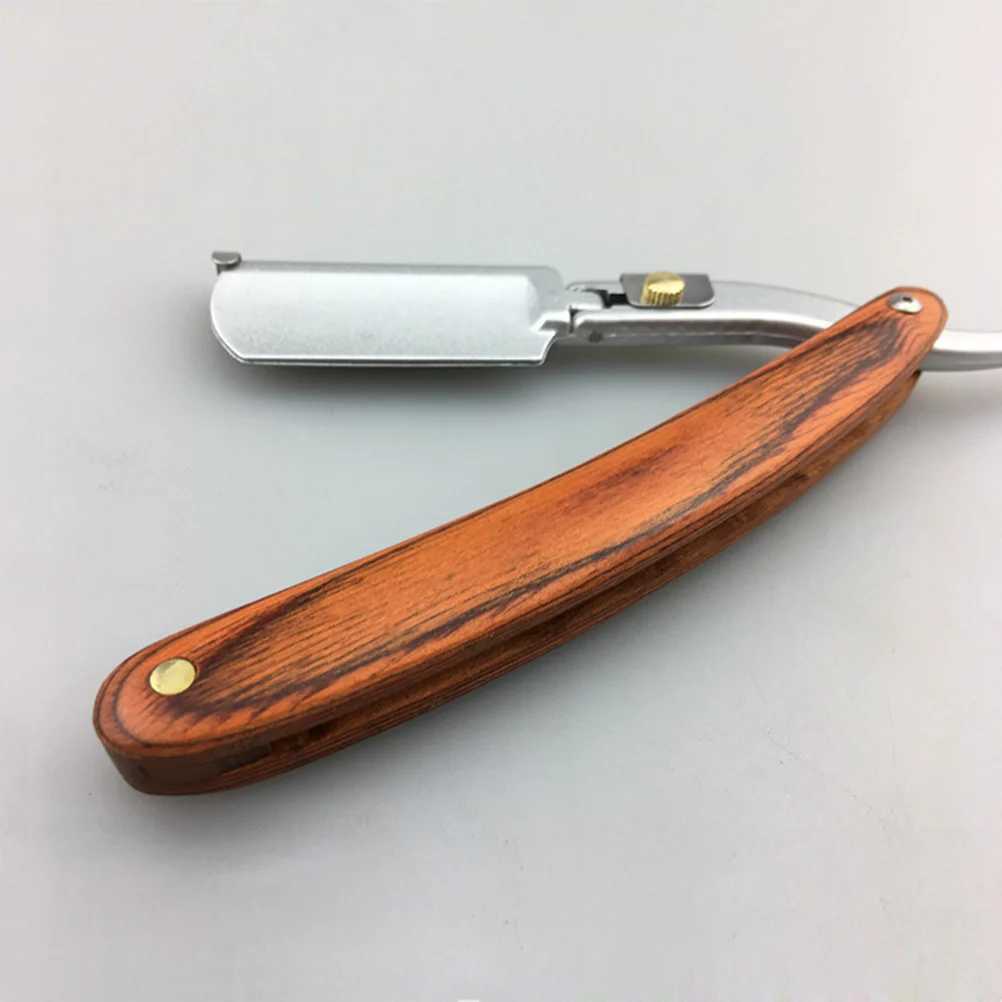 Shavers for Men Razor Razors Men Safe Colored Wood Old Fashioned Metal Shaving Manual WoodenM240814