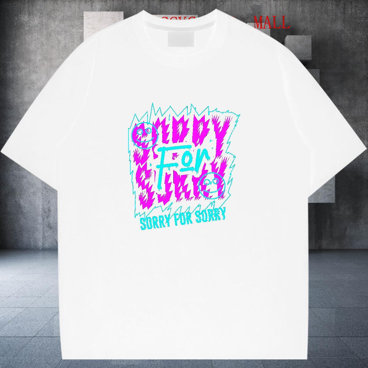 Designer Men Tops Tees Outdoor 230g 100% Cotton Plus Size Cartoon Breathable Crew Neck letter T Shirt For Man Fashion Casual Polos