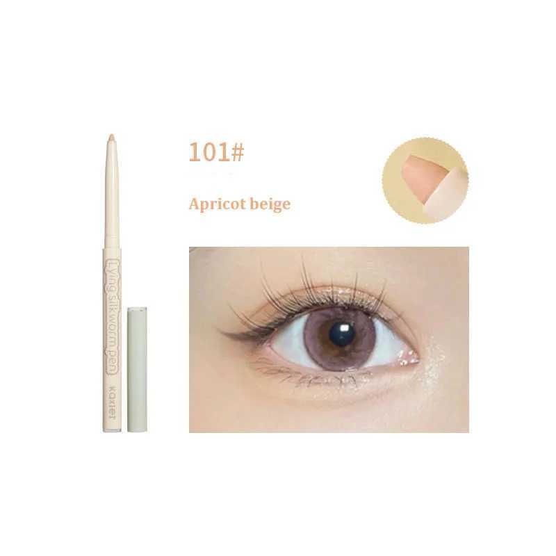 Lying Silkworm Pen Eyeliner Gel Matte Shadow Long-lasting Waterproof Beige Brown Natural Eyelid Extension Beauty Makeup Stick Y240813