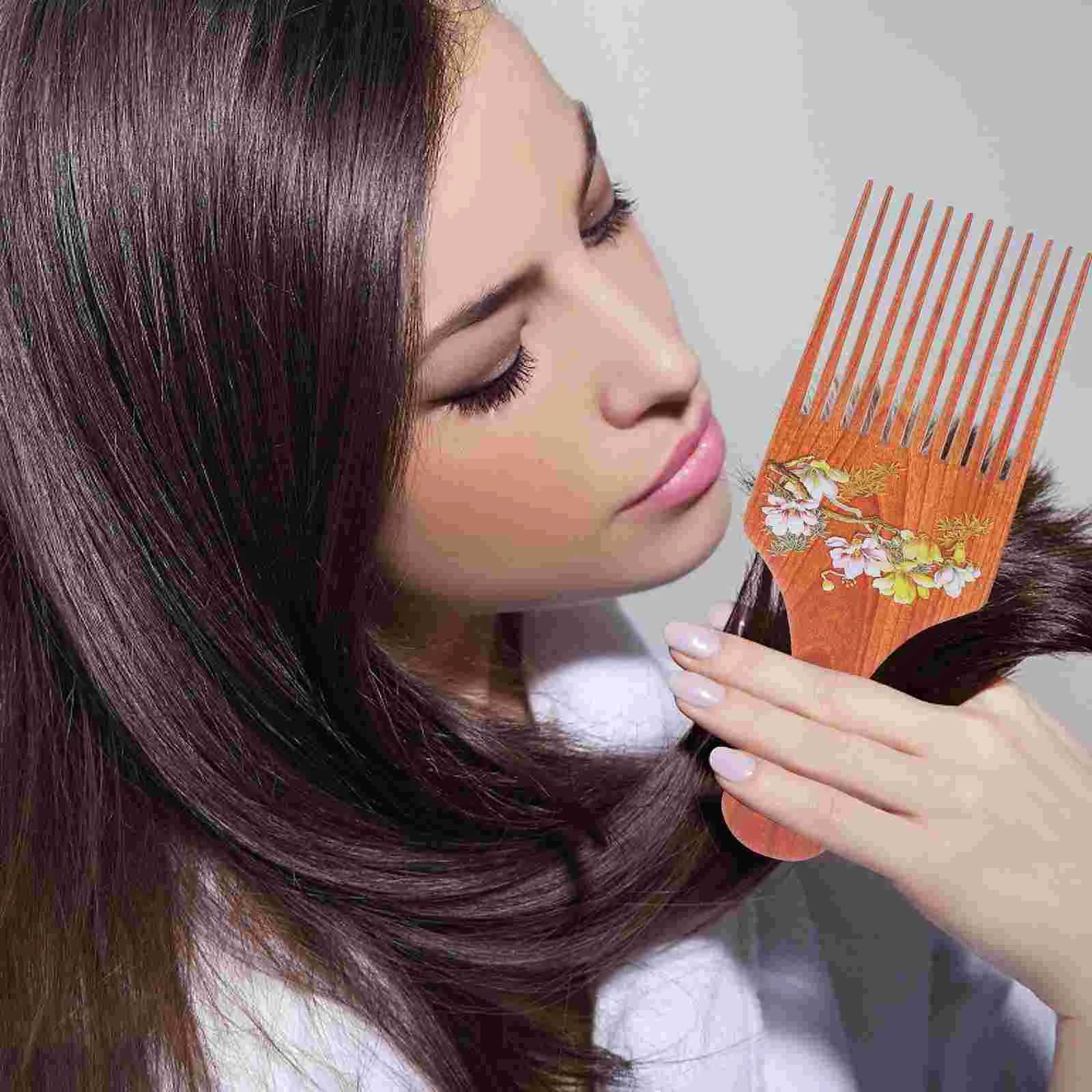 3 packs of African combs African selection and mens wooden comb to enhance hair choose curly hair styling tools () W240813