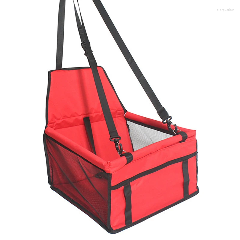 Dog Carrier High Quality Pet Car Booster Seat Safety Belt Stable Folding Supplies Waterproof Mat Blanket