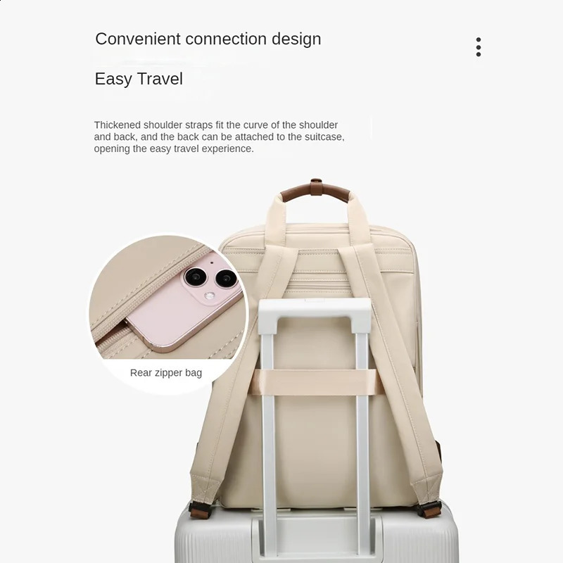 Womens Golf Backpack Large Capacity Casual Student Trend Canvas 240813