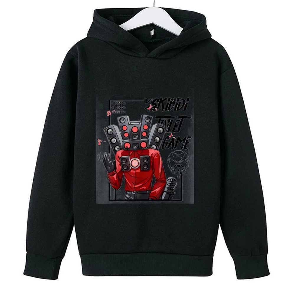 Skibidi Toilet Hoodie Hot Game Kids Cartoon Sweatshirts Tops Casual Boys Girls Pullovers Long Sleeve Children SportwearY240814