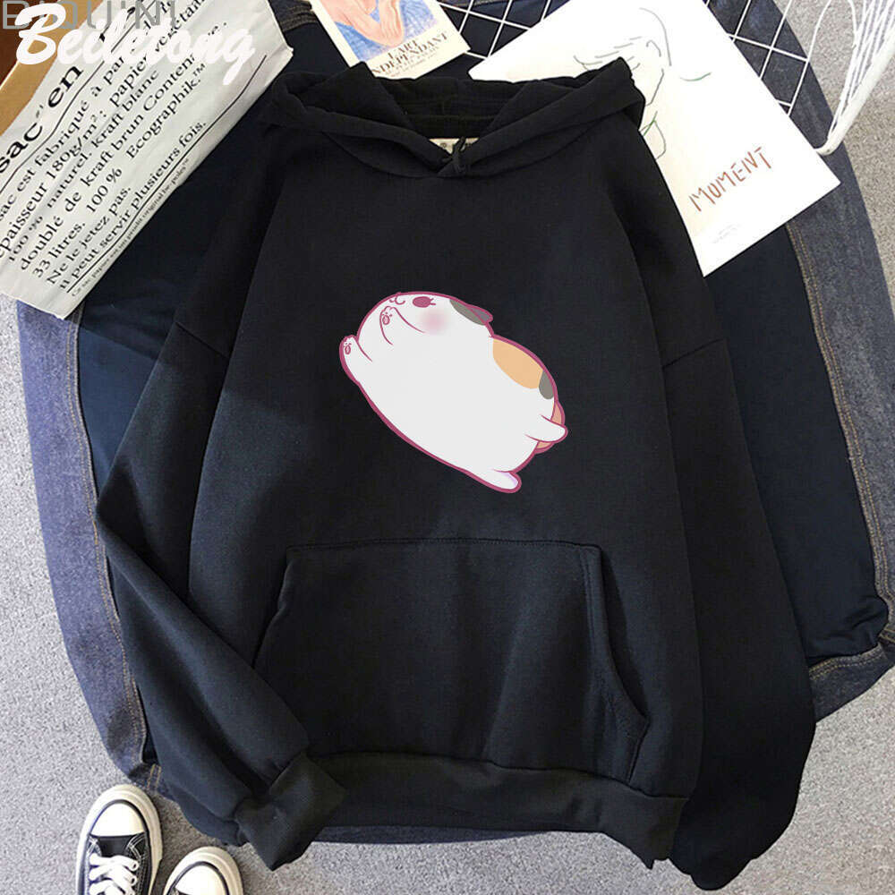 Cat Fat Anime Hoodies Final Fantasy XIV Women Kawaii Cartoon Sweatshirts Casual Plus Size Hooded Pullover Female Streetwear