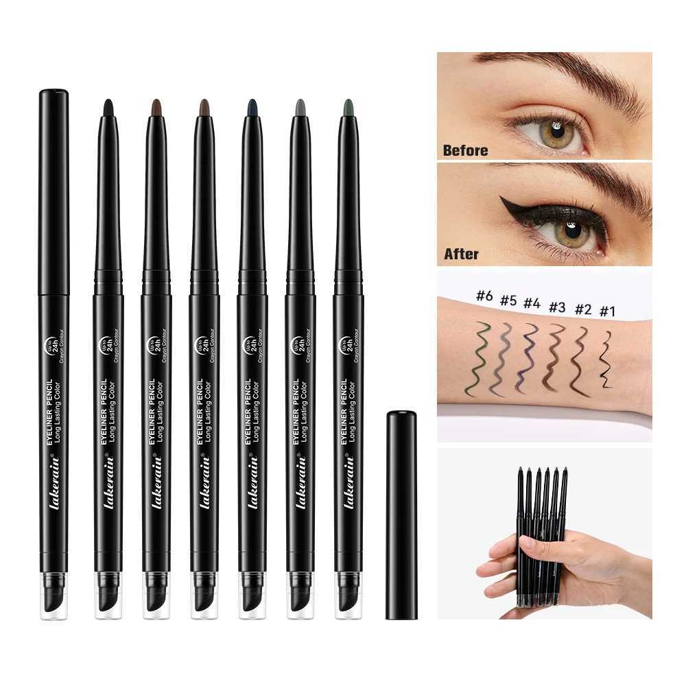 6 Colors Eyeliner Makeup Smooth Easy To Wear Lasting Eyes Waterproof Fashion Eyes Liner Pencils Eye Makeup Tool Y240813