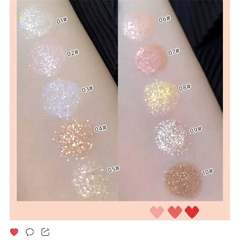 Glitter Eyeshadow Liner Pencil Eye Brightening Makeup Highlight Lasting Pearl White Lying Silkworm Waterproof Eyeliner Make Up Y240813