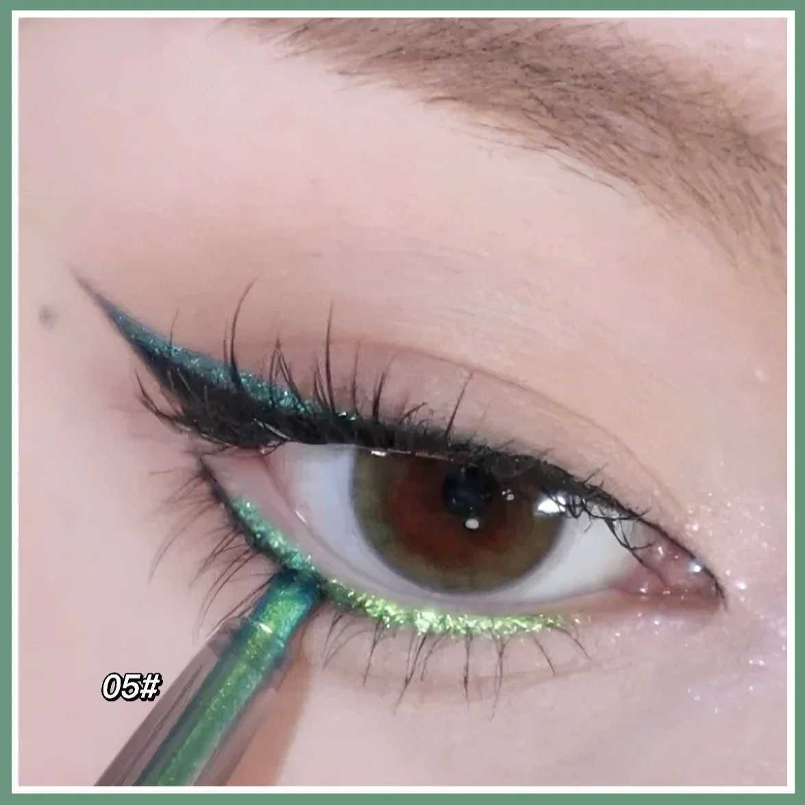 Shiny Chameleon Eyeliner Pencil Green Gold Purple Glitter Eye Shadow Lying Silkworm Pen Waterproof Beauty Cosmetics Women Makeup Y240813
