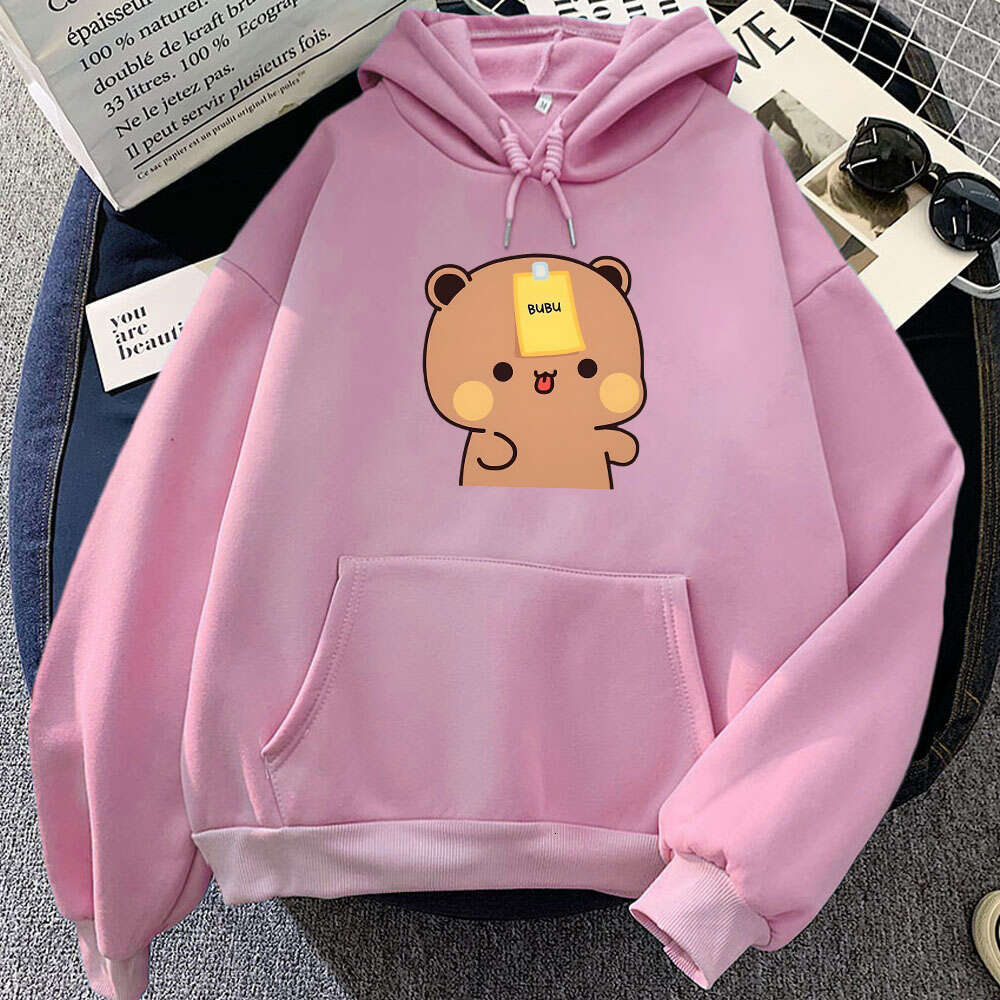 Aesthetic Men Trendy Hoodies Panda Bear Bubu Dudu Cute Print Hoodie Plus Size Sweatshirt Comfortable Personality Pullover